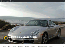 Tablet Screenshot of caymanclub.net